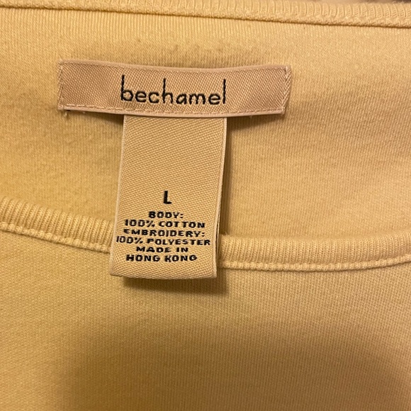 Bechamel Cotton Knit Autumn Leaves Tunic Top Size Large - Picture 4 of 5